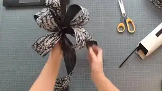How to Make a Bow out of Ribbon - How to Tie a Bow - How to Make a Bow for a Wreath