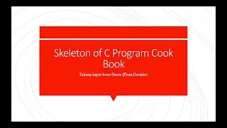 Taking input from Users (Float  Double) in C programming Language Video # 5