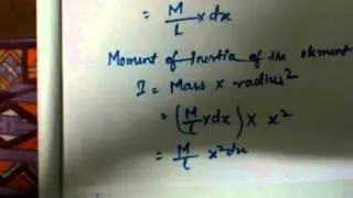 Moment of inertia of a thin rod - MCAT Physics