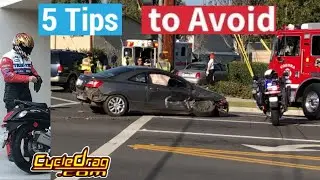 TOP 5 WAYS TO AVOID MOTORCYCLE CRASHES AND LIFE THREATENING STREET BIKE ACCIDENTS AND MISHAPS!