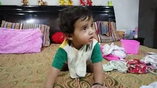 Little Ruhaan watching TV