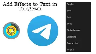 How to Add Effects to Text in Telegram | Spoiler, Mono, Italics, etc. | Redmi | COLOURS