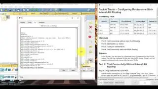 5.1.3.6 Packet Tracer - Configuring Router-on-a-Stick Inter-VLAN Routing
