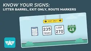 Learn Signs Volume 9: Litter Barrel, Exit Only, Route Markers and more