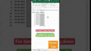 Autofill Alphabets | #excel #exceltips