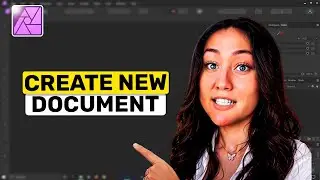 how to create new document in affinity photo