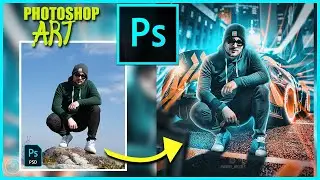 how to edit photos into a cyberpunk/Neon effect in photoshop(Krampah Wilson)