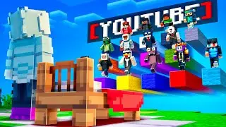 I Played HIVE Bedwars With 16 YOUTUBERS!