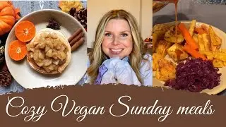 Cozy Sunday What I eat in a day / Vegan low fat / Starch solution