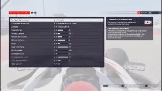 F1 2021 Game Camera Settings