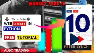 #10 Start Algorithmic Trading with PYTHON | WebSocket (Market Feed)  for tick data [Part 10]