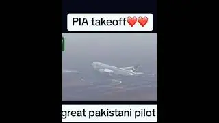 PIA takeoff dubai full heavy rain 