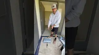 Did you know this?? The easiest way to cut a cement bag in half. #epoxy #construction #satisfying