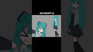 trying new style oh shading|Miku fanart!|#ibistpaintx #speedpaint