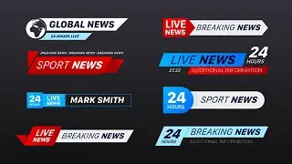 FREE Broadcast News Green Screen | Breaking News Green Screen Lower Third (Part 10)