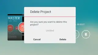 How to recover deleted project in KineMaster