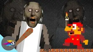GRANNY THE HORROR GAME ANIMATION: Mario Vs Scary Granny