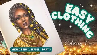 Colored Pencil Tutorial | Christine Karron's Wondrous Folk | Clothing 