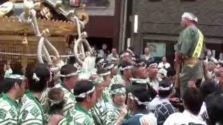 平成26年 鳥越まつり 鳥越流バトル担ぎ 千貫 本社神輿渡御。