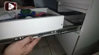 Como retirar e colocar uma gaveta com corrediça telescópica