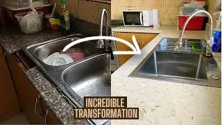 I TRANSFORMED MY OLD KITCHEN INTO A MODERN KITCHEN ON A BUDGET. Amazing TRANSFORMATION | Nelo Okeke
