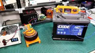 Variac using old toroidal transformer 0 to 25v AC 3d printed