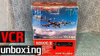 Japanese Video Cassette Player ORION | Unboxing, cleaning and connecting to LED TV