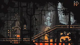 Pixel Art: "A Steampunk Underground Dwarven Steam Fortress"