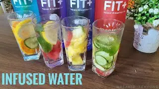 MINUMAN SEHAT | 4 MACAM INFUSED WATER | SEHAT DENGAN SAYUR, BUAH, HERBAL, REMPAH - REMPAH