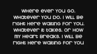 white dawg - right here waiting lyrics