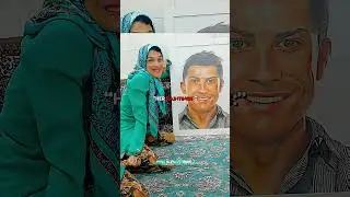 Respect Ronaldo For Being Kind To An Iranian Painter🤩❤️ 