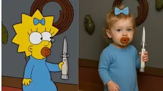 The Simpsons Characters in REAL LIFE! AI Art Transformation