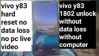 Vivo Y83 1802 Unlock Without Compter Live