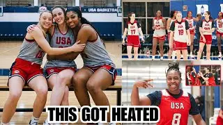USA Camp Footage of Caitlin Clark GOES VIRAL After INTENSE Showdown vs WNBA Veterans