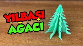 Kağıttan 3D Yılbaşı Ağacı Nasıl Yapılır | Origami