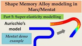 Super elasticity modeling using Auricchio's model in shape memory | Part -5 SMA modeling with FEA