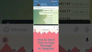 How to Send Click to Copy Message in Telegram | Simple Tutorials 