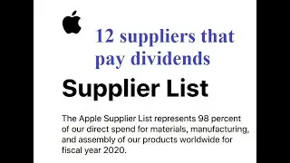 12 Apple Suppliers That Pay Dividends