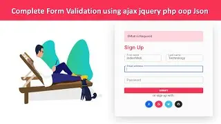 signup form validation ajax jquery php | validation form in php | php form validation using ajax