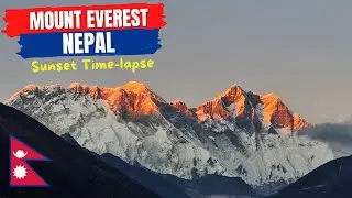 Sunset on Mt Everest, time-lapse