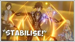 Zhongli shields Lumine | Genshin Impact | Story Cutscene