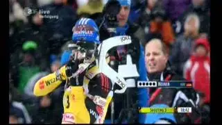 Magdalena Neuner Crossfire beim 3. Schießen