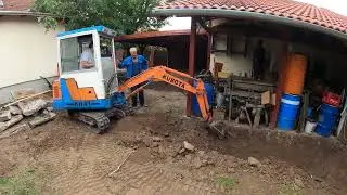 Térkövezés / road paving with Kubota excavator and Iveco Daily