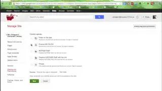 Google Sites-Share Your Site