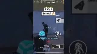 BGMI/PUBG / 1 VS 4 in school/ Hardcore fight / Bang bang #pubgmobile #pubg #pubgindia #bgmi