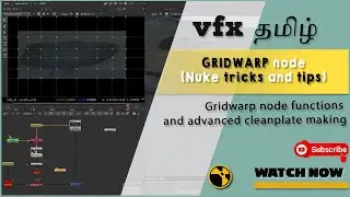 Gridwarp node function in simple steps | Nuke tricks and tips | Prep tutorial 