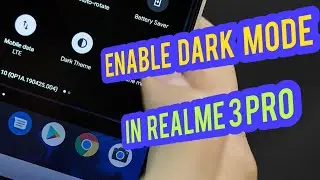 Dark Mode In Realme 3 Pro (Awesome Look) | Best Modification (High Quality)