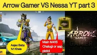 arrow gamer Vs Nessa YT 1VS1 M416 vs pistol😂...part 3