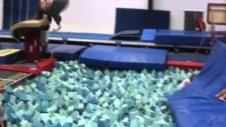 Failed triple front flip