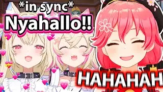 Miko Can't Stop Laughing at Fuwamoco Perfect Sync 【Hololive】